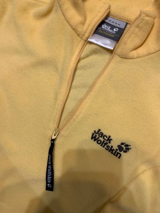 Jack Wolfskin Флиска – Жълта, Стилна и удобна, Размер S