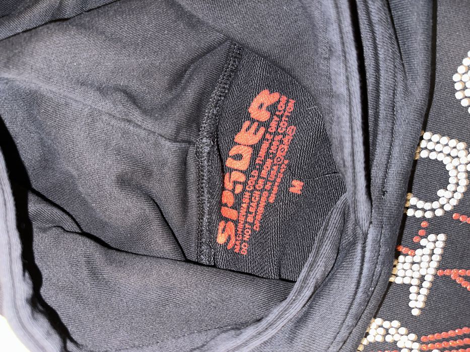 SP5DER Rhinestone OG Web V2 ,,Black” Hoodie
