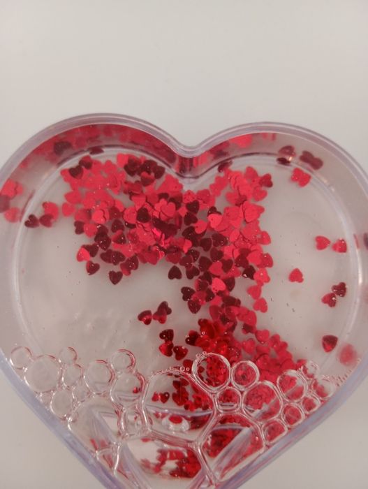 Rama acrilica foto glob inima 10x10