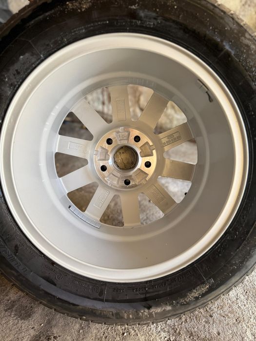 4 Jante originale Audi R16 + Anvelope vară Bridgestone 225/55 R16