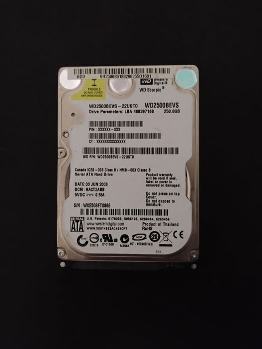 Hard disk sata 2.5