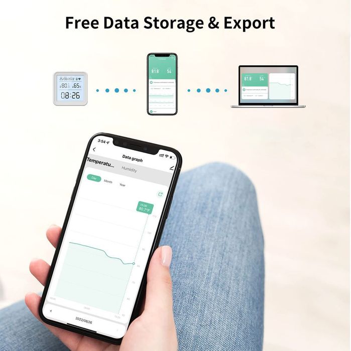 Termometru hidrometru wireless smart app