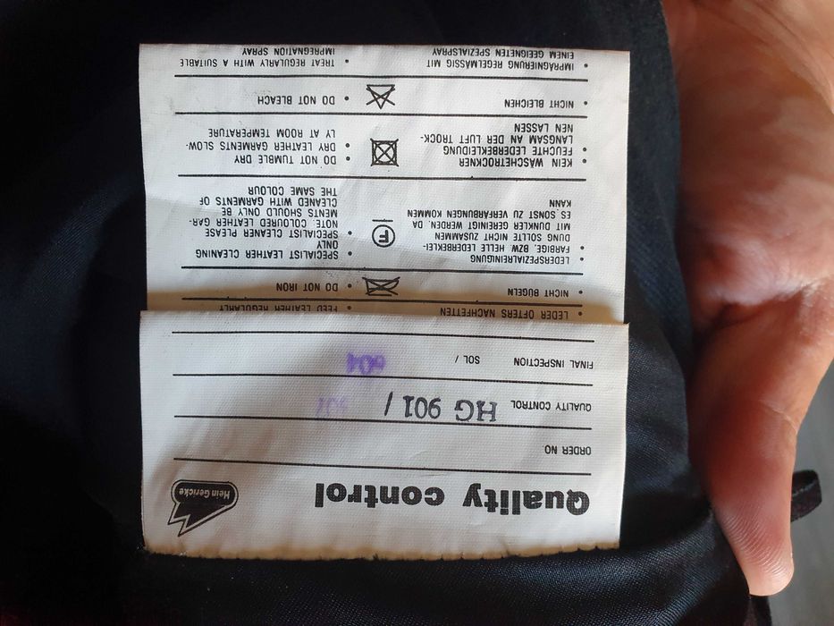 Pantaloni de piele HEIN GERICKE - Marime 40 (Talie 76 cm)