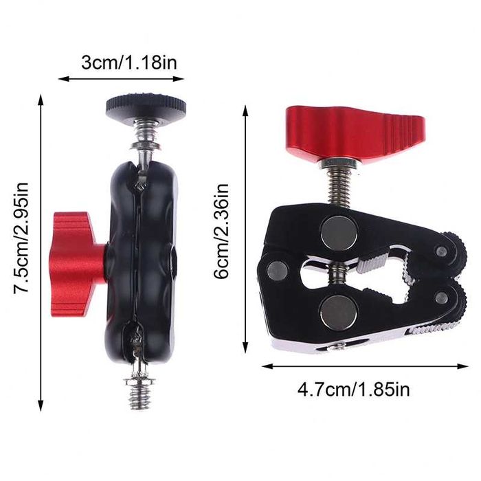 Clema prindere tip menghina Magic Arm filet 1/4" monitor camera video