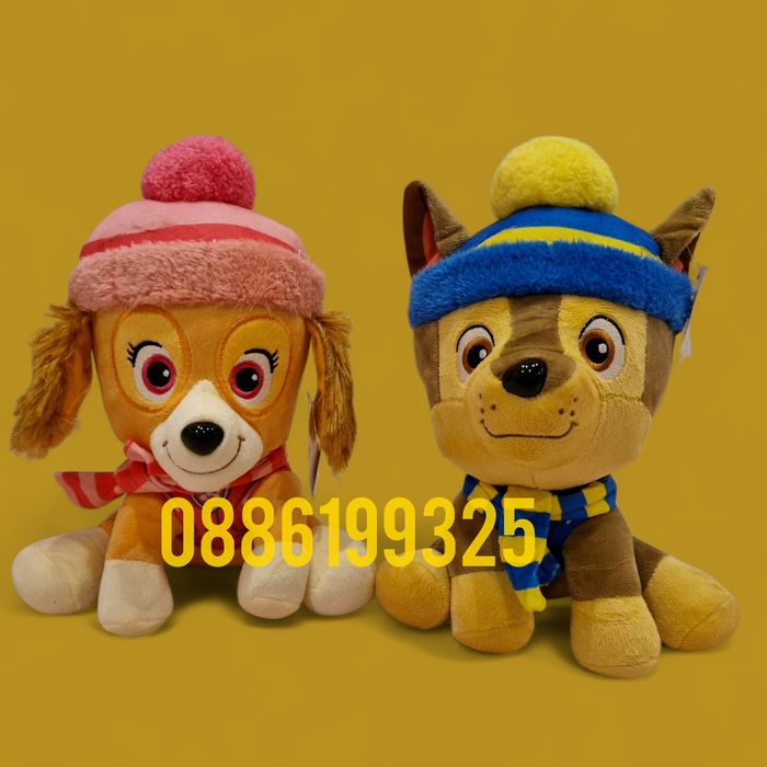 Плюшена Играчка Пес Патрул Скай/Чейс, 28см, НОВ модел плюшени играчки