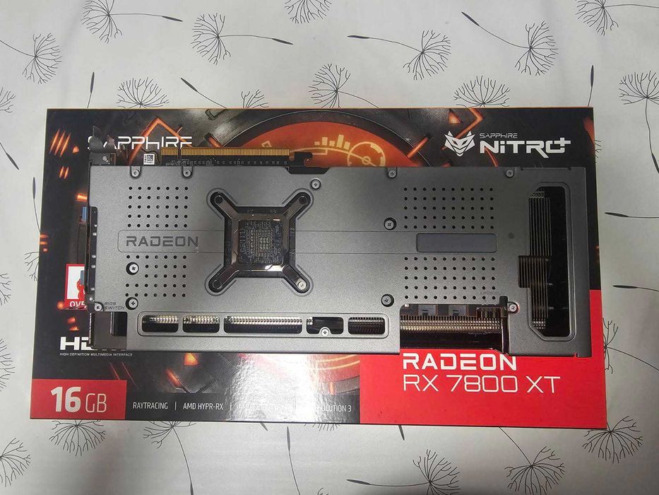 Видео карта AMD Radeon RX 7800XT 16GB Sapphire Nitro+