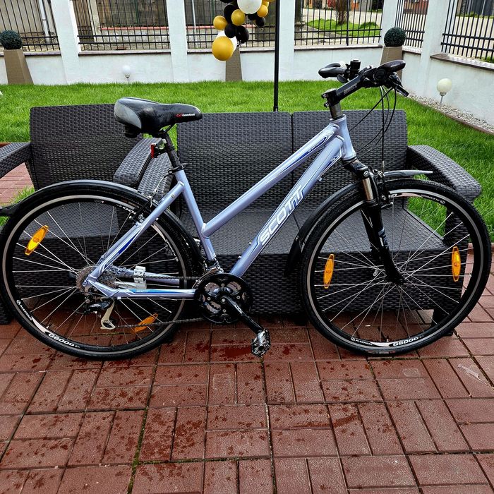 Bicicleta Scott Aluminiu Roti 28~ echipare Shimano~furca blocaj