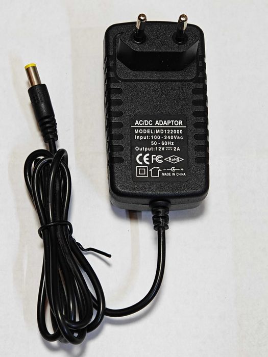 DC ЗАРЯДНО 12V / 2,0A  за Акумулаторни батерии/уреди/инструменти