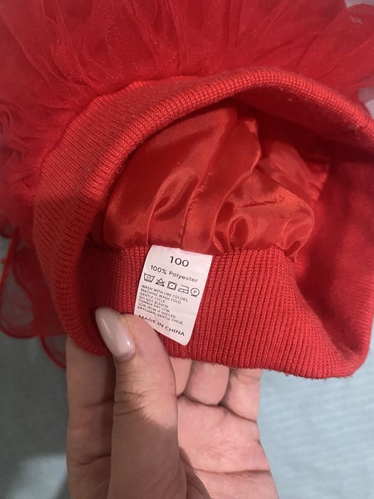 Красная юбка детская