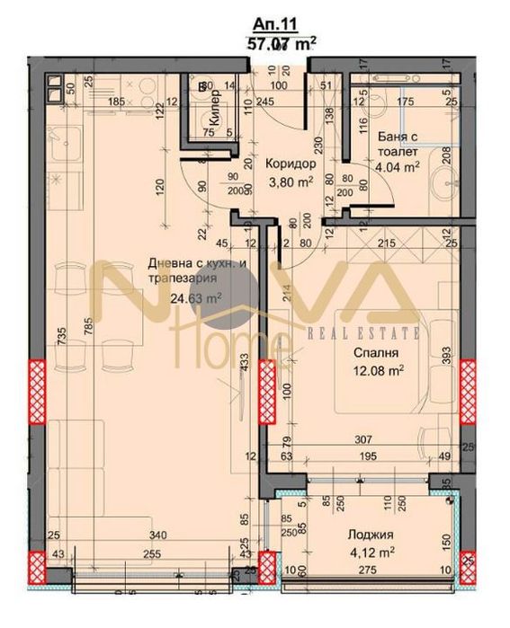 2-стаен в Варна-Възраждане 3 площ 67 цена 127500