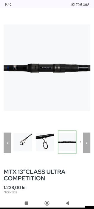 Vând lanseta Hakuyo MTX 13”CLASS ULTRA COMPETITION nou