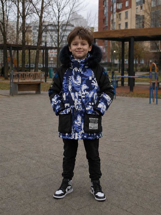 Пуховик на мальчика 8-10 лет