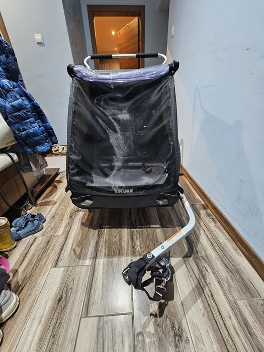 Thule Coaster XT – за две деца, Вело ремарке+детска количка