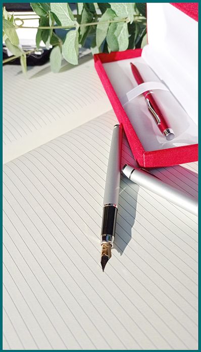 Ручка перьевая металлическая