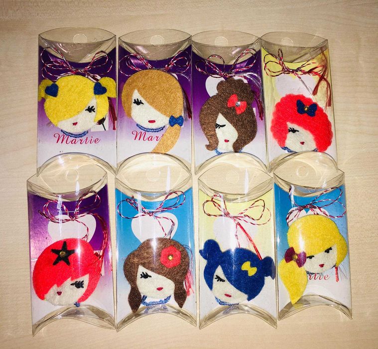 Mărțișoare fetru handmade