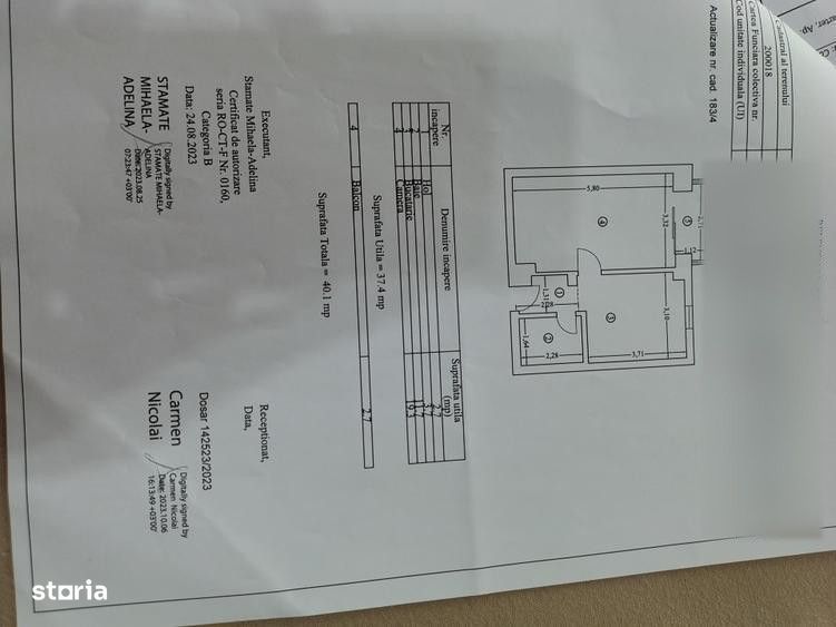 Garsonieră  spatioasă , decomandată , parter înalt, INEL 2
