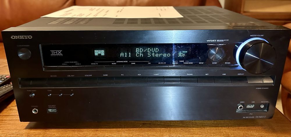 Onkyo TX-NR717 7.2 AV ресивър – пълен комплект, сервизиран