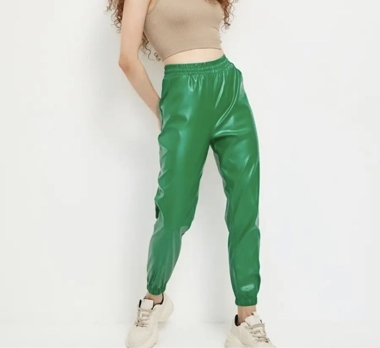 Брюки экокожа