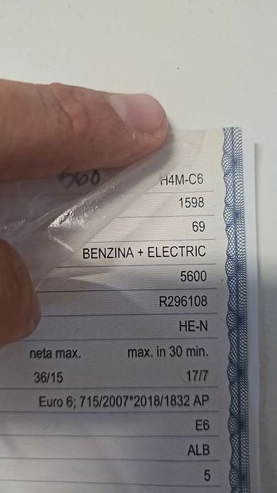 dezmembrez dacia jogger 1.6 cod h4m-c6 69 kw benzina+electric an 2024