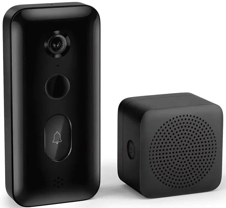 Умный дверной звонок , большой угол обзора 180 °, 2K