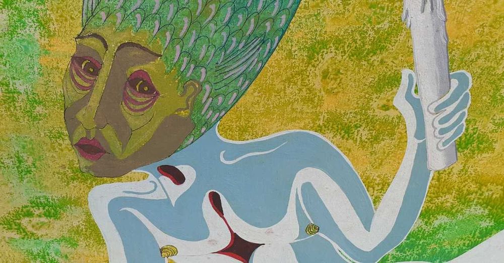 Tablou vechi - semnat ilizibil - datat 1980