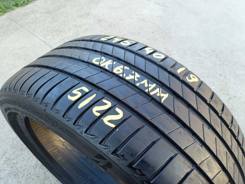 O anvelopa vara 245 40 19 bridgestone turanza T005 profil 6,7 mm 2023