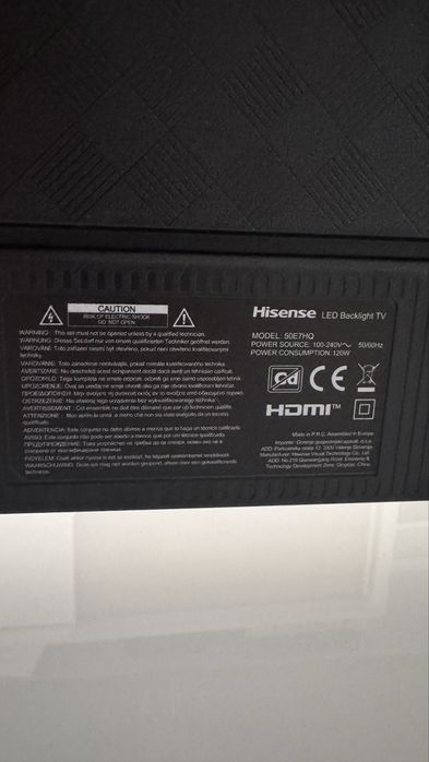 Как нов Hisense 50E7HQ Qled Smart TV 4K, HDR, HDR10+ decoding, HLG, Dolby Vision