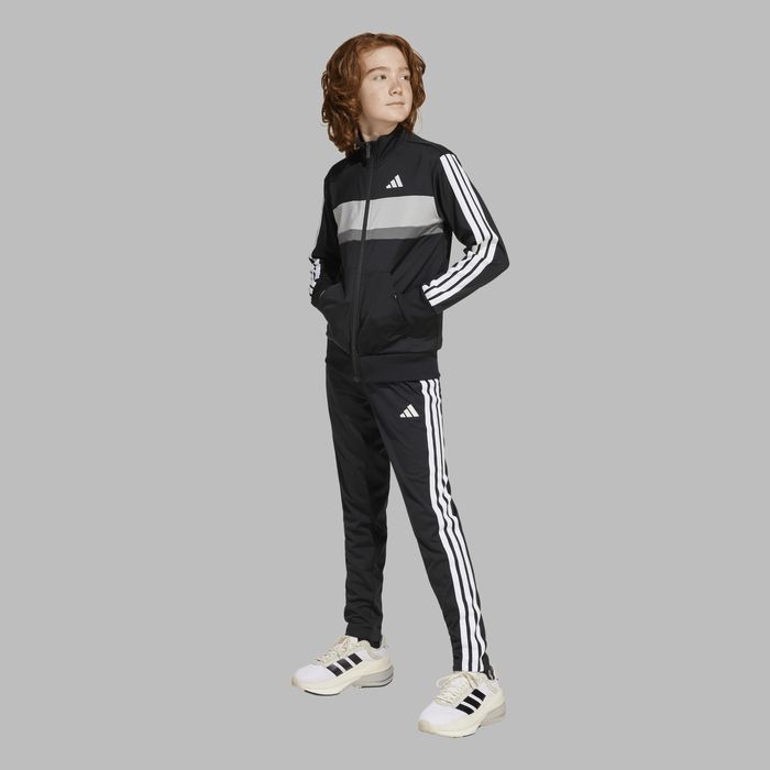 Trening Tiberio Adidas Negru-Alb Copii - produs resigilat Decathlon
