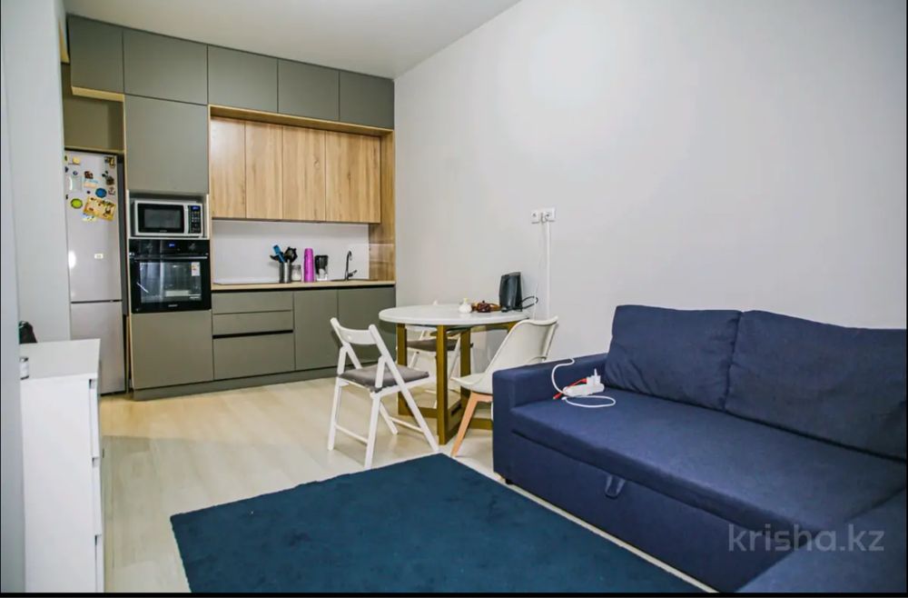 Диван угловой синий, раскладывается