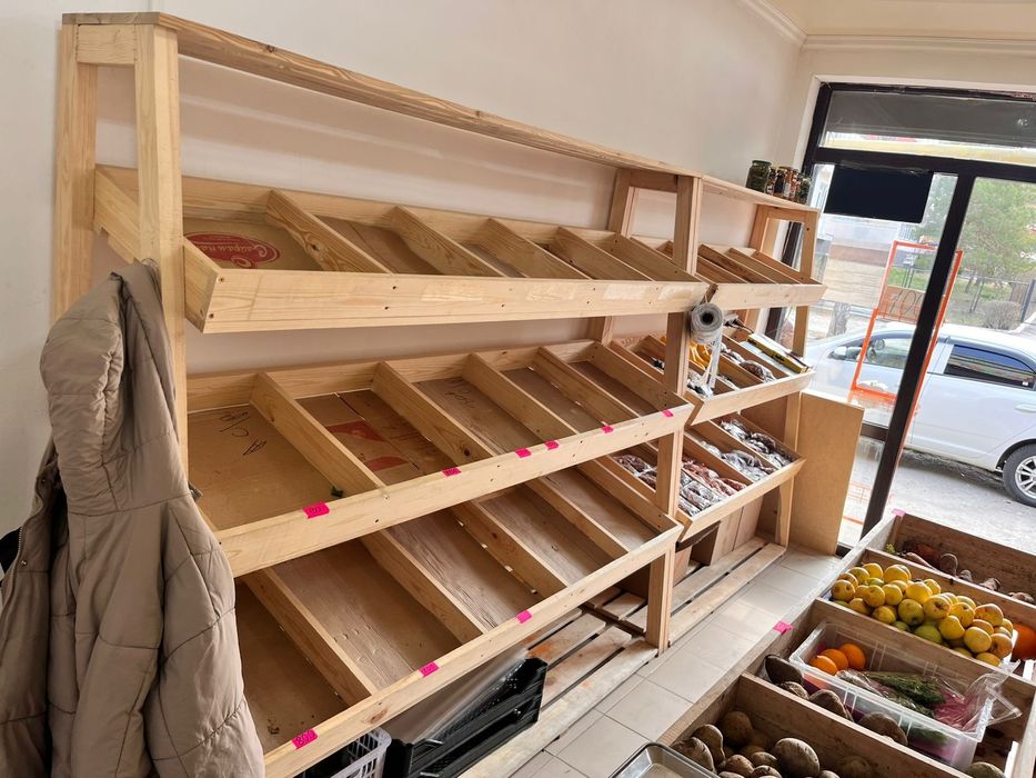 Овощные полки...