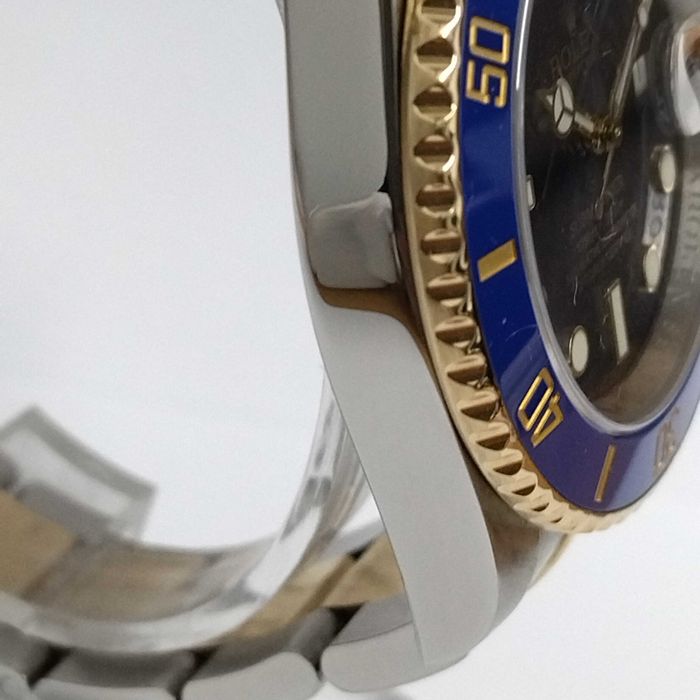 ROLEX Submariner с кутия, обслужен - 116613LB, BLUE, Gold&Steel