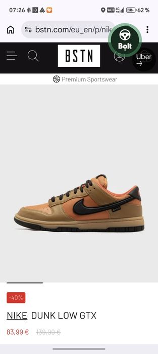 Nike dunk low gtx 45