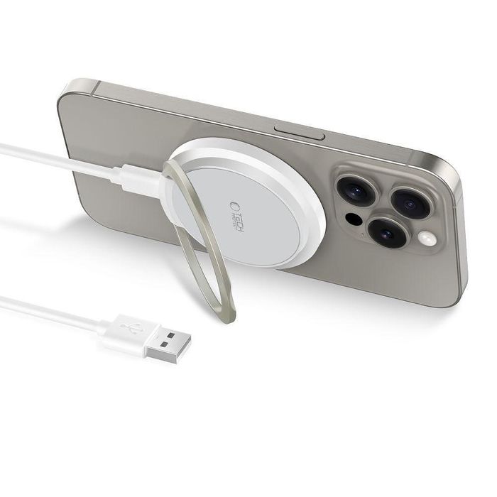 Безжично зарядно tech-protect qi15w-a33 magsafe бяло