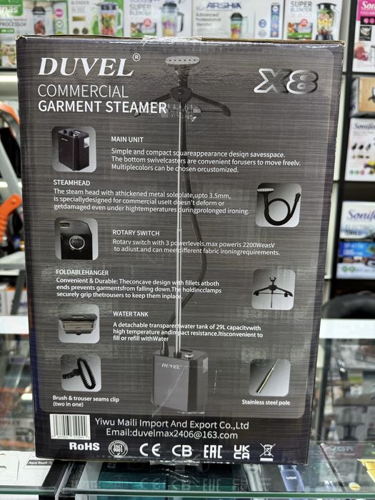 Новый вертикальный отпариватель Duvel X8! Паровой утюг! Пар дазмол!