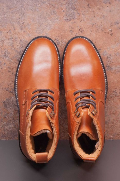 Маркови мъжки боти от естествена кожа номер 41