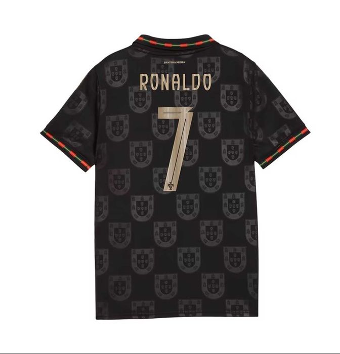 Екип с Чорапи Black Ronaldo Португалия Комплект Роналдо Португалия
