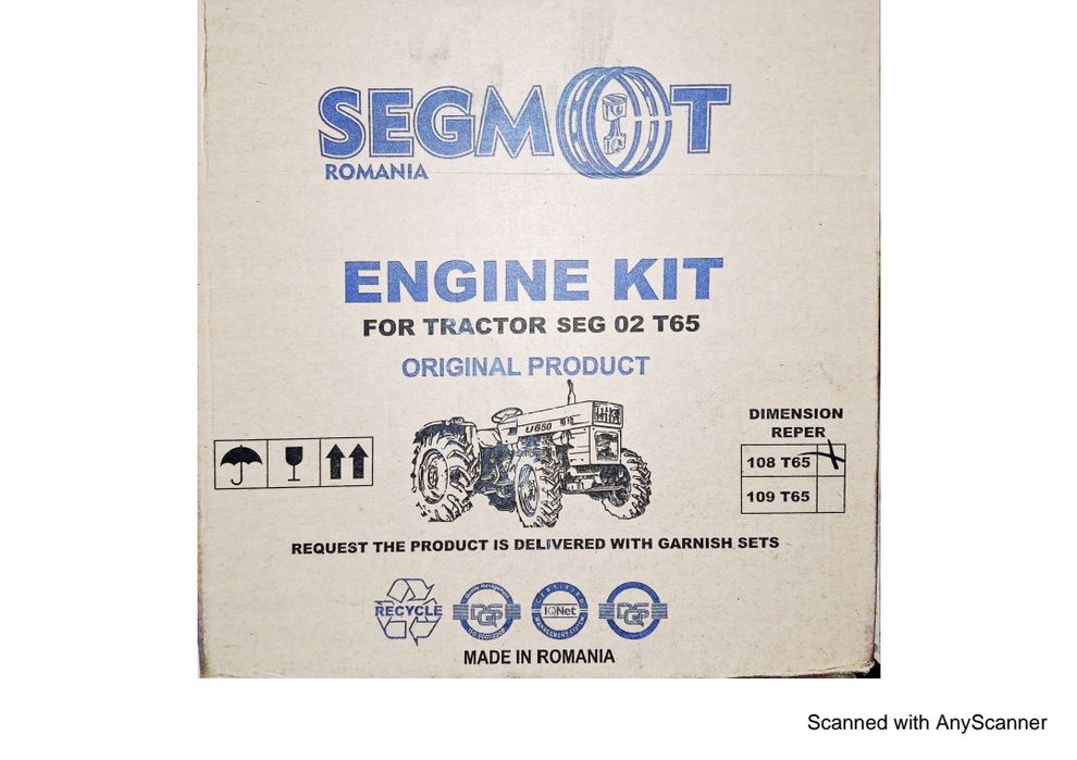 Set motor u650 segmont,tdp maracineni