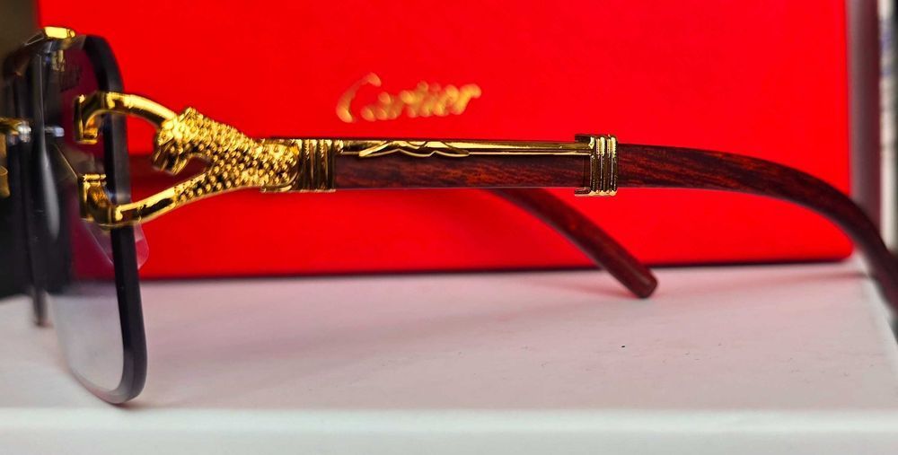 Ochelari de soare Cartier Leopard Blue