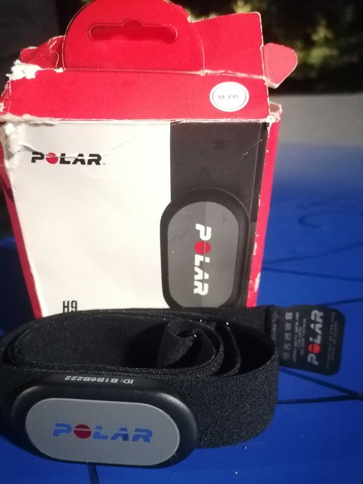 Senzor ritm cardiac Polar H9 Bluetooth ANT+ negru, centură puls pentru alergare, fitness, ciclism și antrenamente, M-XXL compatibil Android si IOS