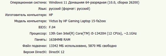 Ноутбук HP Victus 15