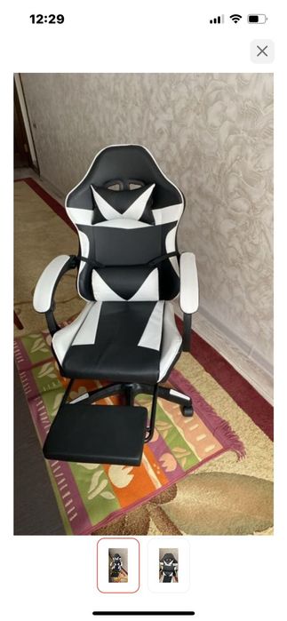 Кресло игровые с подставкой для ног