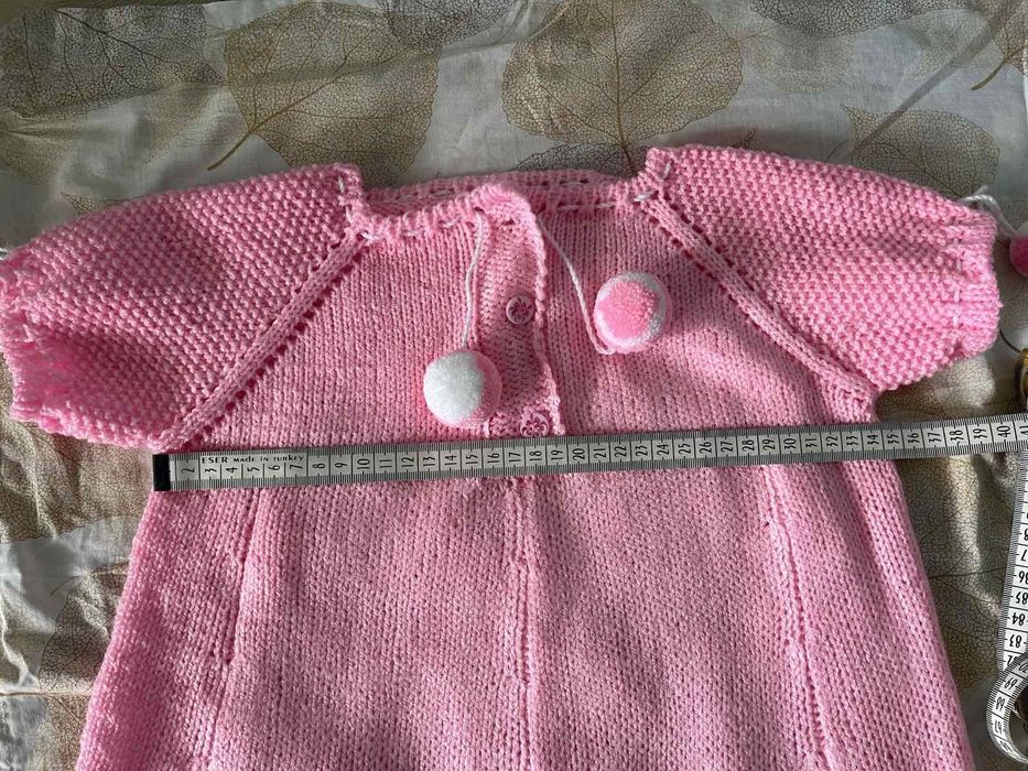 Детска плетена рокля