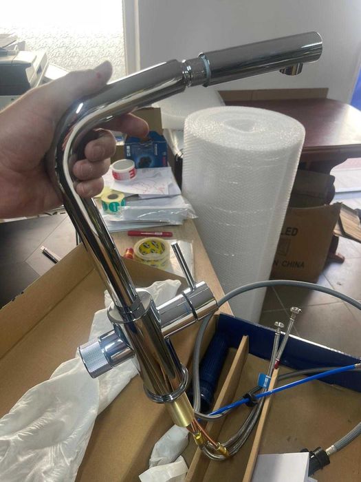 Grohe Blue Pure Minta 30601000 Baterie monocomandă pentru chiuvetă cu filtru montare cu o singură gaură, duză extensibilă, crom