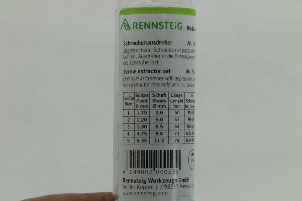 екстрактори GEDORE. RENN, 3 модела M3-M18, Германия