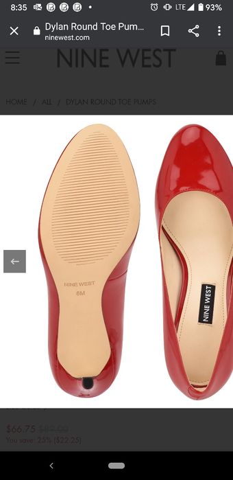 Чисто нови Обувки Nine West 
Dylan Round Toe Pumps