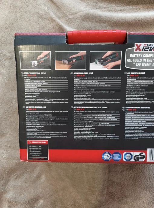 Multicutter cu acumulator Parkside, nou