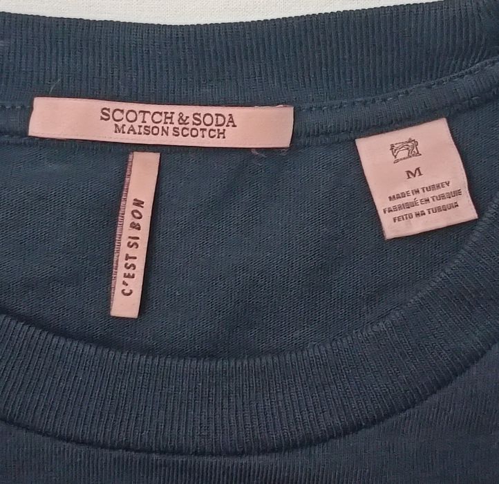 Scotch & Soda T-Shirt оригинална тениска M памучна черна фланелка