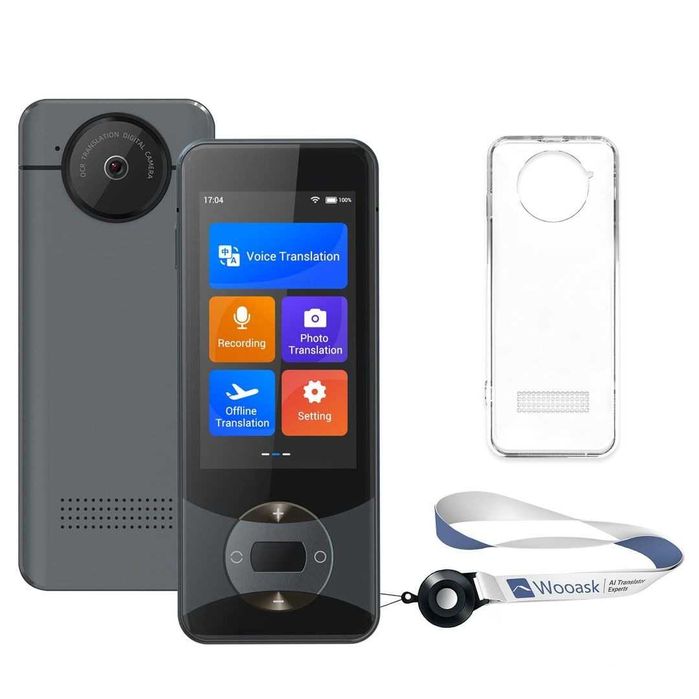 преводач AI W10, 137+ езика, 11 офлайн, 3'' сензорен екран