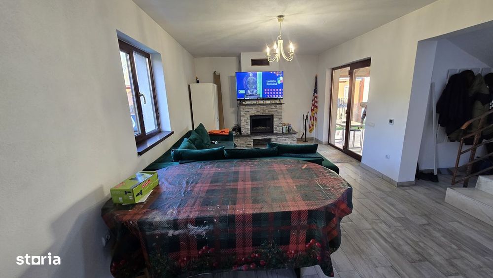 Casă nouă 110 mp utili,Teren 1270 mp,380v,Apa,Canalizare,Asfalt,Acte