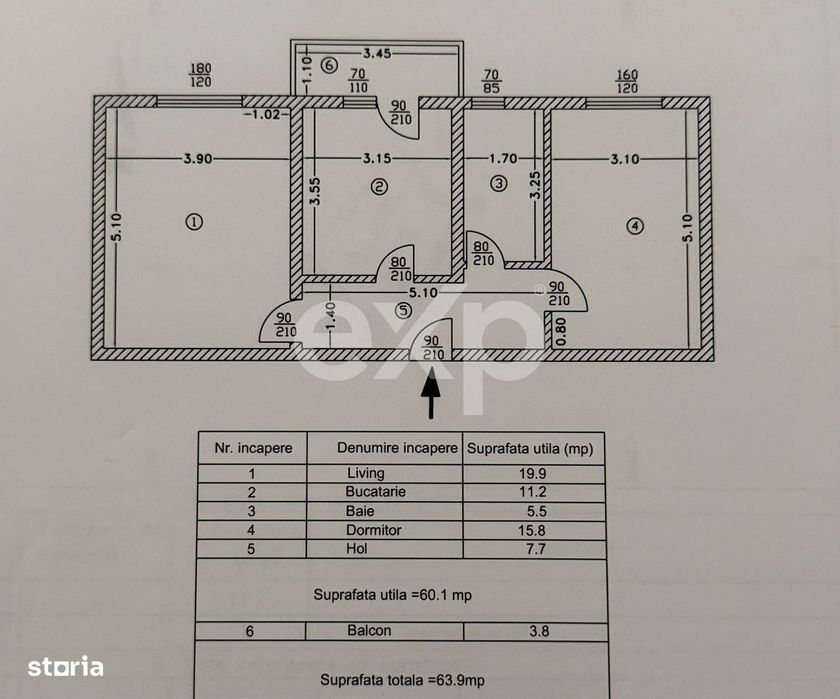 Geamana | Bloc nou | 2 camere | 60 mp utili | Parcare privata | Mobil